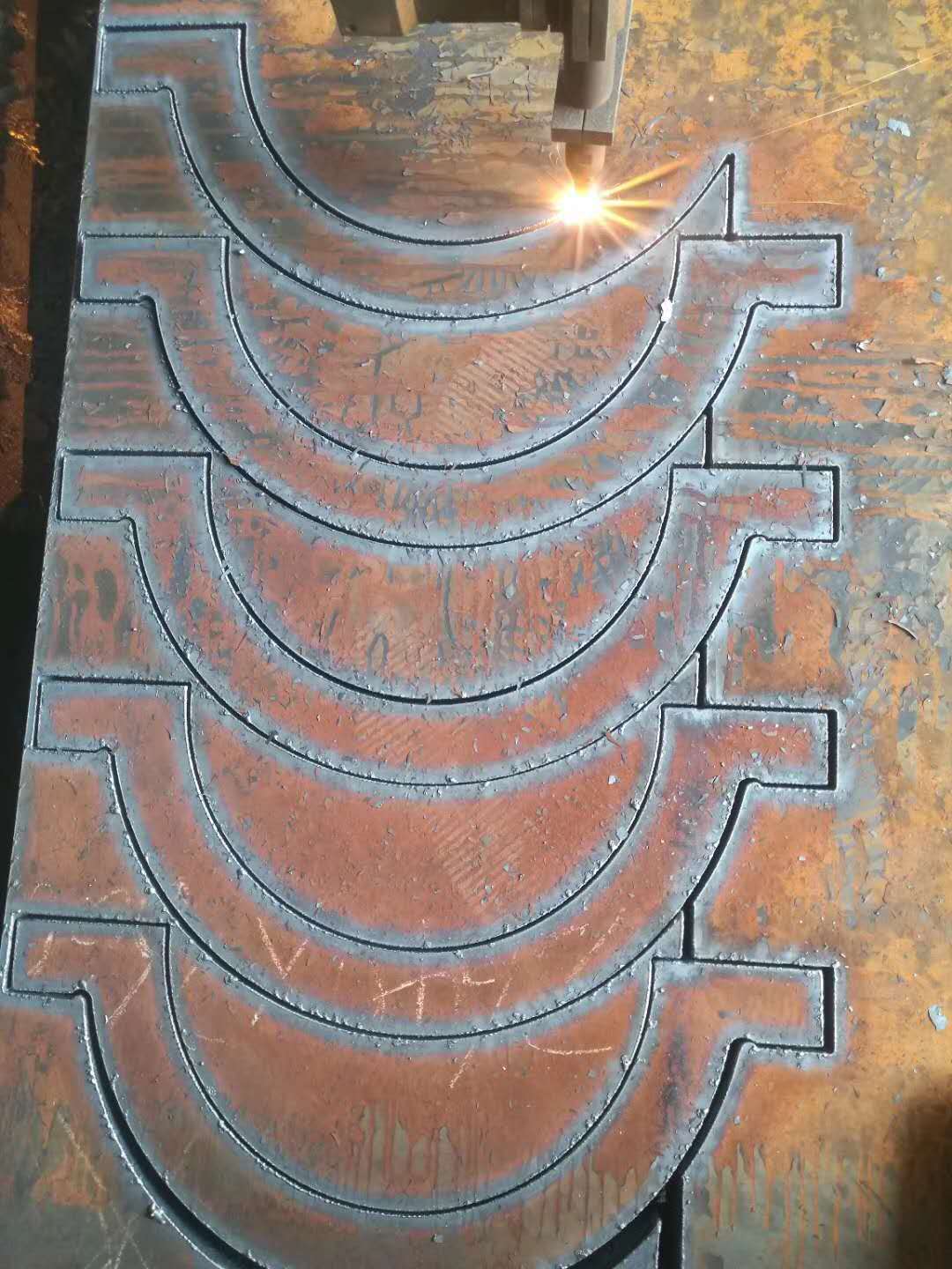 山東淄博鋼板切割軸承座